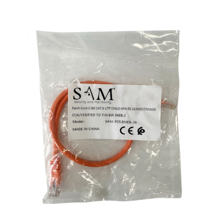 Cordon de brassage 0.5M UTP Cat.6