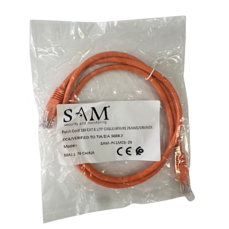 Cordon de brassage 1M UTP Cat.6